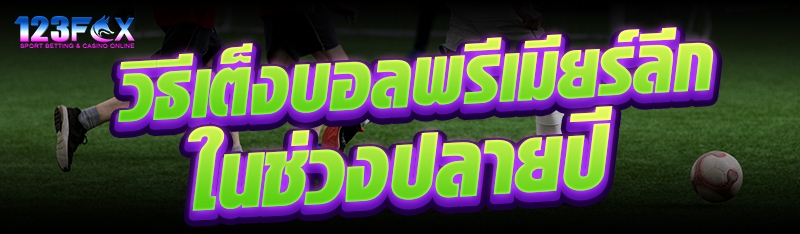 วิธีเต็งบอลพรีเมียร์ลีกในช่วงปลายปี