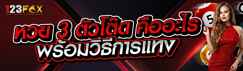 หวย 3 ตัวโต๊ด คืออะไร พร้อมวิธีการแทง