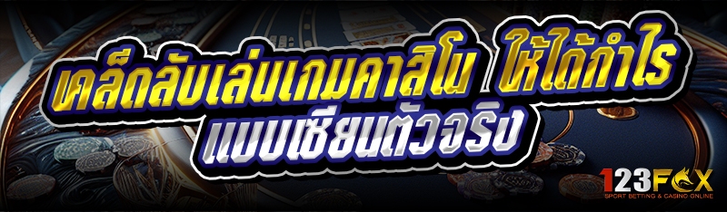เคล็ดลับเล่นเกมคาสิโน ให้ได้กำไร แบบเซียนตัวจริง 