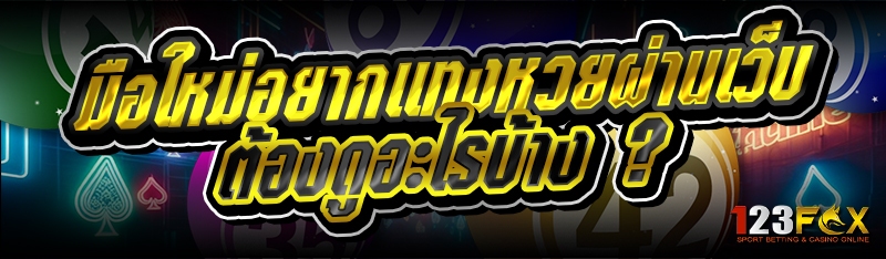 มือใหม่อยากแทงหวยผ่านเว็บ ต้องดูอะไรบ้าง ?