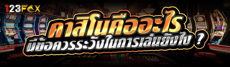คาสิโน คืออะไร มีข้อควรระวังในการเล่นยังไง ?