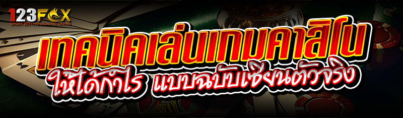 เทคนิคเล่นเกมคาสิโน ให้ได้กำไร แบบฉบับเซียนตัวจริง